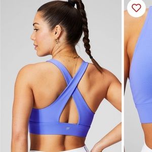 Oasis Twist Sports Bra Fabletics Brand new periwinkle punch